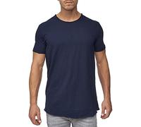 Indicode Uomini Willbur Tee Shirt | Maglietta con Scollo Rotondo Navy L
