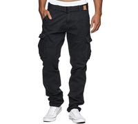 Indicode Uomini William Cargo Pants | Pantaloni Cargo in Cotone con 7 Tasche Incluso Cintura Navy 3XL