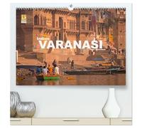Indien - Varanasi (hochwertiger Premium Wandkalender 2026 DIN A2 quer), Kunstdruck in Hochglanz: Entdecken Sie die Stadt des Gottes Shiva und eine der ... Stätten des indischen Hinduismus - Varanasi.