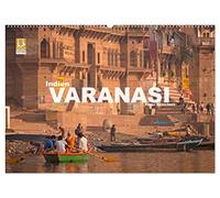 Indien - Varanasi (Wandkalender 2026 DIN A2 quer), CALVENDO Monatskalender: Entdecken Sie die Stadt des Gottes Shiva und eine der heiligsten Stätten des indischen Hinduismus - Varanasi.