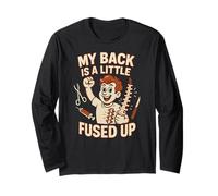 Indietro Chirurgia La mia Schiena è Un po 'fusa Divertente Mens Get Well Maglia a Manica