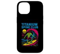 Indietro Chirurgia Titanium Spine Club Cool Mens Get Well Custodia per iPhone 14