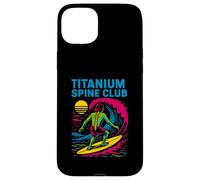 Indietro Chirurgia Titanium Spine Club Cool Mens Get Well Custodia per iPhone 15 Plus