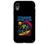Indietro Chirurgia Titanium Spine Club Cool Mens Get Well Custodia per iPhone XR