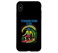 Indietro Chirurgia Titanium Spine Club Cool Mens Get Well Custodia per iPhone XS Max