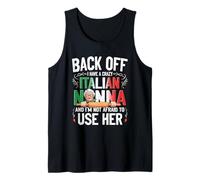 Indietro Ho Un Pazzo Italiano Nonna Divertente Italiano Nonna Canotta