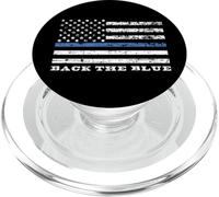 Indietro il supporto della polizia della bandiera americana sottile blu blu PopSockets PopGrip per MagSafe