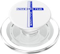 Indietro La fede blu sulla paura Patriottica cristiana americana PopSockets PopGrip per MagSafe