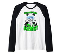 Indietro Man I'm A Scientist Panda Bear STEM Science Geek Maglia con Maniche Raglan