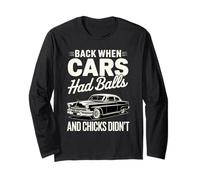 Indietro Quando Cars aveva Palle Vintage Muscle Car con umoristico Maglia a Manica