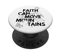 Indietro Stampa Cristiana Bibbia Versi La fede può spostare le montagne PopSockets PopGrip Adesivo
