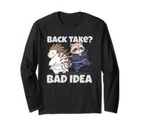 Indietro Take? Bad Idea - Brazilian Jiu Jitsu Grappling Humor Maglia a Manica