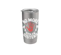 Indigene Donne MMIW Indosso Rosso Per Le Mie Sorelle Bicchiere termico in acciaio inox doppia parete