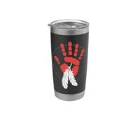 Indigene Donne MMIW Indosso Rosso Per Le Mie Sorelle Bicchiere termico in acciaio inox doppia parete