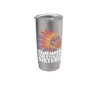Indigene Donne MMIW Indosso Rosso Per Le Mie Sorelle Bicchiere termico in acciaio inox doppia parete