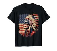 Indigeni Indigeni Tribali Indiani d'America Capo Maglietta