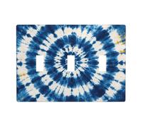 Indigo Tie Dye 3 Gang Switch Plate Cover-Unbreakable policarbonato Wall Plate, resistente al calore, interruttore a levetta decorazione per la casa
