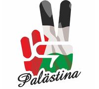 INDIGOS UG - Adesivi - Adesivi per auto - Adesivi - Palestina - Victory - Vittoria - lunotto posteriore - bagagliaio - 15 x 12 cm