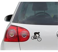 INDIGOS UG Adesivo Auto - Sticker - Auto - JDM - Die Cut - Mountain Bike Biker Decal Bicycle Window Sticker - Nero - 96 mm x 88 mm
