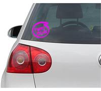 INDIGOS UG Adesivo Auto - Sticker - Auto - JDM - Die Cut - Twins Inside Decal Car Truck Bumper Window Sticker - Pink - Rosa - 93mm x88mm