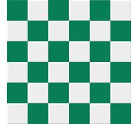 INDIGOS UG Adesivo per piastrelle, 19,5 x 19,5 cm, motivo a quadri verde e bianco, design retrò, pellicola autoadesiva per piastrelle per cucina, bagno, WC