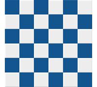 INDIGOS UG Adesivo per piastrelle, 9,5 x 9,5 cm, motivo a quadri, colore blu genziana, design retrò, pellicola autoadesiva per piastrelle, per cucina, bagno, WC, piastrelle per specchi e decorazione