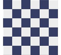 INDIGOS UG Graz Design - Adesivo per piastrelle, 33 x 33 cm, motivo a quadri bianco in stile retrò, per cucina, bagno, WC, piastrelle adesive per specchio e parete