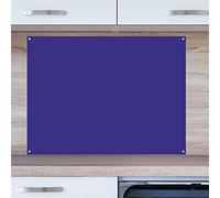 INDIGOS UG Paraspruzzi - blu - 110 x 50 cm - piastra in alluminio composito - cucina - pannello posteriore della cucina - cartello - forno - specchio per piastrelle - fornello