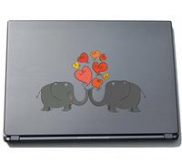 INDIGOS UG Pinkelephant lovely062 - Skin Adesiva per Computer Portatile, 210 mm, Motivo: Elefanti e Topi