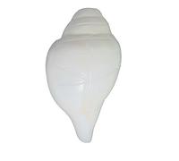 INDINASTORE4ALL 11,4 cm ca. soffia gambo in ottone con supporto free Rudraksha Mala 6 mm