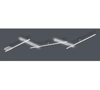 INDIRA PLAFONIERA-APPLIQUE LED 25W 3000lm, 3000KANCHE RETRO-ILLUMINATA CON 5 BACCHETTE ORIENTABILI ACCIAIO SATINATO L. 245CM