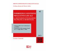 Indirizzo e gestione negli enti locali. La distinzione-integrazione tra politica e burocrazia