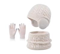 Indispensabile per l ' inverno per bambini Cappello acrilico traspirante Scaldacollo Guanti Set Protezioni leggere dal freddo Equipaggiamento invernale in acrilico per bambini