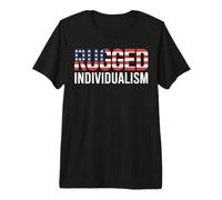 Individualismo Robusto USA Flag American Maglietta Premium