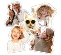 Individuelles Kissen mit Bild - Personalisiertes Gesichtskissen für Hunde und Katzen - Personalisiertes lustiges Kissen in Form eines Bildes - Individuelles Geschenk für Paare, Frauen und Männer