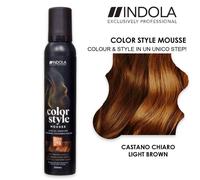 Indola Color Style Mousse 200 ml Castano Chiaro - Mousse colorante