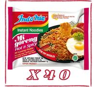 Indomie Noodles Istantanei Mi Goreng Piccanti e Speziati (40 Confezioni da 80g)