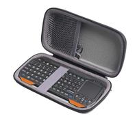 inDomit Custodia protettiva rigida da viaggio compatibile con mini tastiera Bluetooth Fosmon QWERTY | guscio rigido in EVA, custodia mini tastiera, grigio (solo custodia