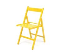 Indomita Set 4 sedia pieghevole in legno Penelope colore giallo