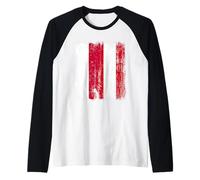 Indonesia Austria Mezza Bandiera Indonesiana Austria Patrimonio Maglia con Maniche Raglan