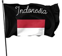 Indonesia Deterrent Patrol Flag 3X 5Ft Banner con occhielli Decorazioni per interni ed esterni