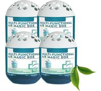 Indoor Air Purification Dust Removal Magic Box, 4 Pieces Long-Lasting Automatic Dust Collection Airs Purifier Magic Box For Home Bedroom Wardrobe Kitchen Pet Areas, Odor Eliminator Airs Fresheners