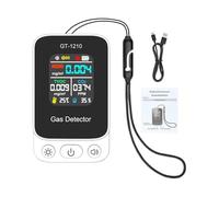 Indoor Air Quality Meter - Battery Powered Carbon Dioxide Detector | Abs Portable Air Quality Monitor with Temperature Humidity Hcho Tvoc Testing, 750mah Usb Rechargeable Device for Home Room Desktop