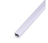 Indoor Bedroom Wall,Black Silver Floor Transition Strip, Aluminu Threshold Joining Strips, U Molding Wood to Tile Seams Edge Banding(Silver,95cm/37.4in)