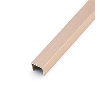 Indoor Bedroom Wall,Black Silver Floor Transition Strip, Aluminu Threshold Joining Strips, U Molding Wood to Tile Seams Edge Banding(Gold,145cm/57in)