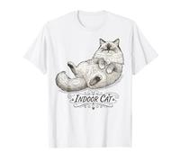 Indoor Cat Ragdoll Cat Mom Vibe da Casa Cozy Maglietta