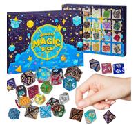 Indoor Christmas Countdown, 24 Days Christmas, Dice Countdown Easy To Use | Dice Set Role Playing Tabletop Game Holiday Season Stocking Stuffers