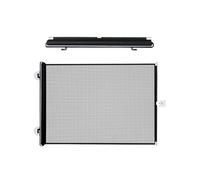 Indoor Dog Gates, Mesh Safety Fence, Portable Divider Barrier, Lightweight Multifunctional Design with Pet Supplies for Room, Stairs, Hallway, Kitchen, Garage, Gray Black Colored