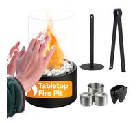 Indoor Fire Pit - Decorative Safe Fireplaces Stoves | Portable Fire Pit | Decorative Fireplace For Nightstand Desk Balcony Apartment Living Room Bedroom Home Party