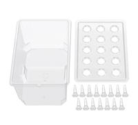 Indoor Hydroponics Growing System - 15 Pod Hydroponic Planter Station, Efficient Soil Less Growing Garden Kit, Automatic Watering | for backyard balcony greenhouse outdoor farm home vegetable herb pla